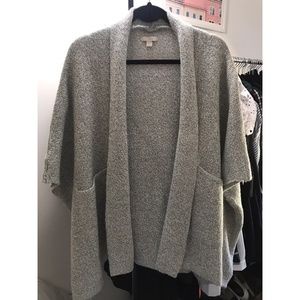 LOFT Over-sized knit Heathered Cardigan